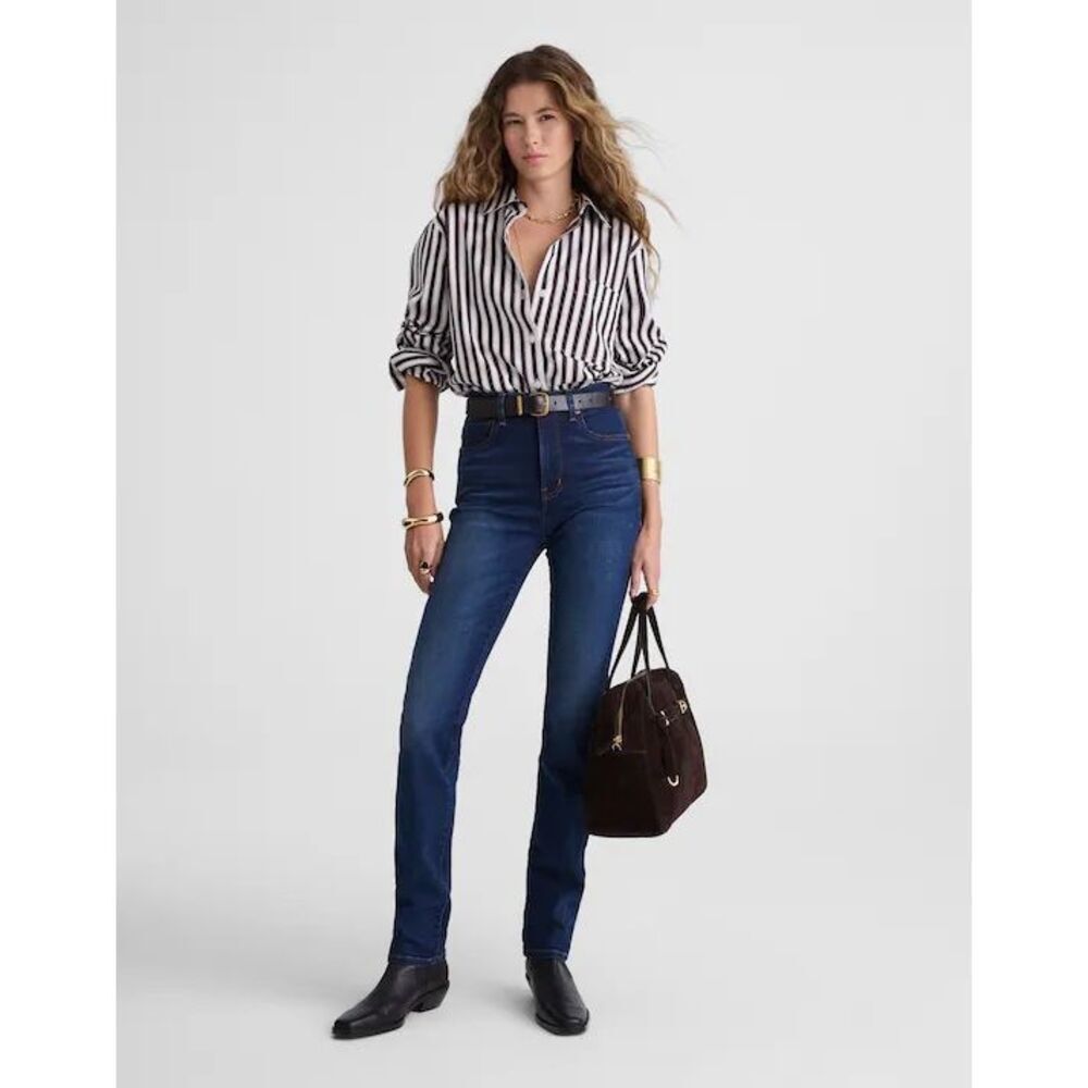 Madewell The Petite Pencil Jean Pipestone Wash Stretch Size 32 P NWT NX539